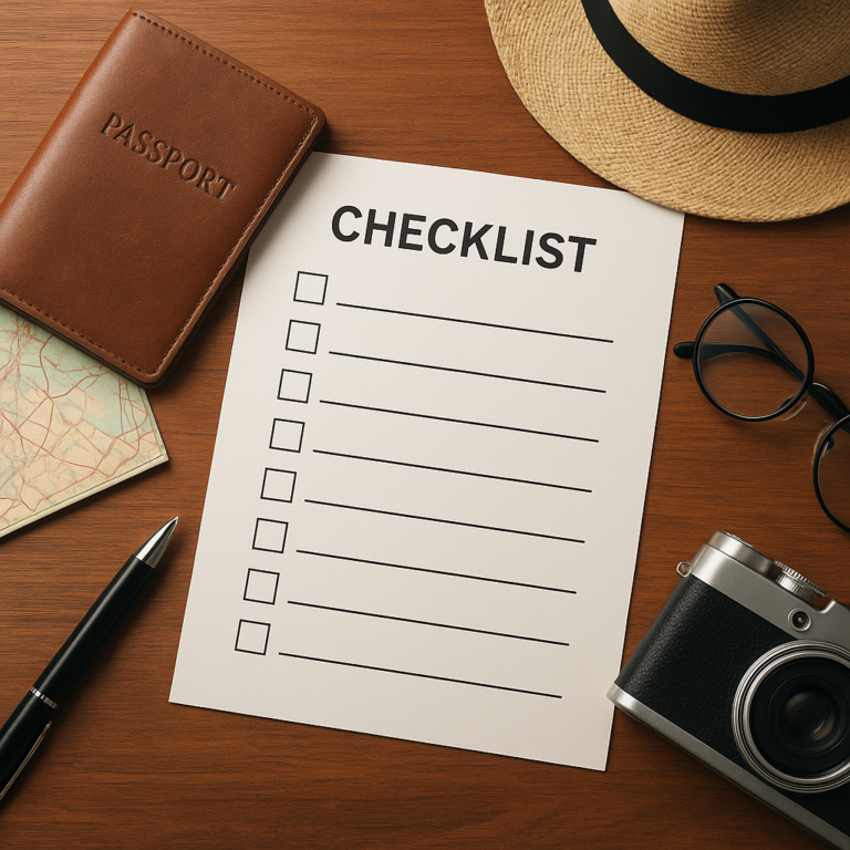 Checklist essenziale per preparare un viaggio breve